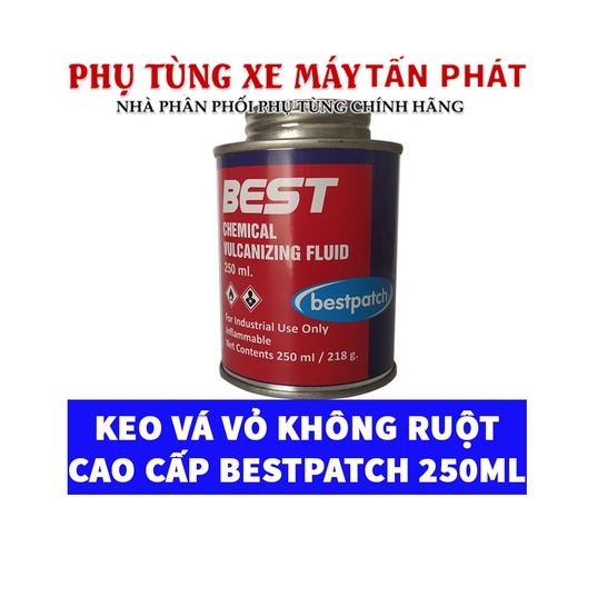 [Loại Cao Cấp] Keo Bestpatch 250ml Vá Săm Lốp Vỏ Ô Tô Xe Máy Cao Cấp Chính Hãng Bestpatch India Vá Lốp Không Săm (Vỏ K