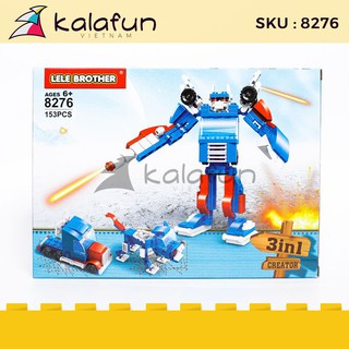 Đồ chơi lắp ráp robot Transformer Optimus Prime Lele Brother 8276