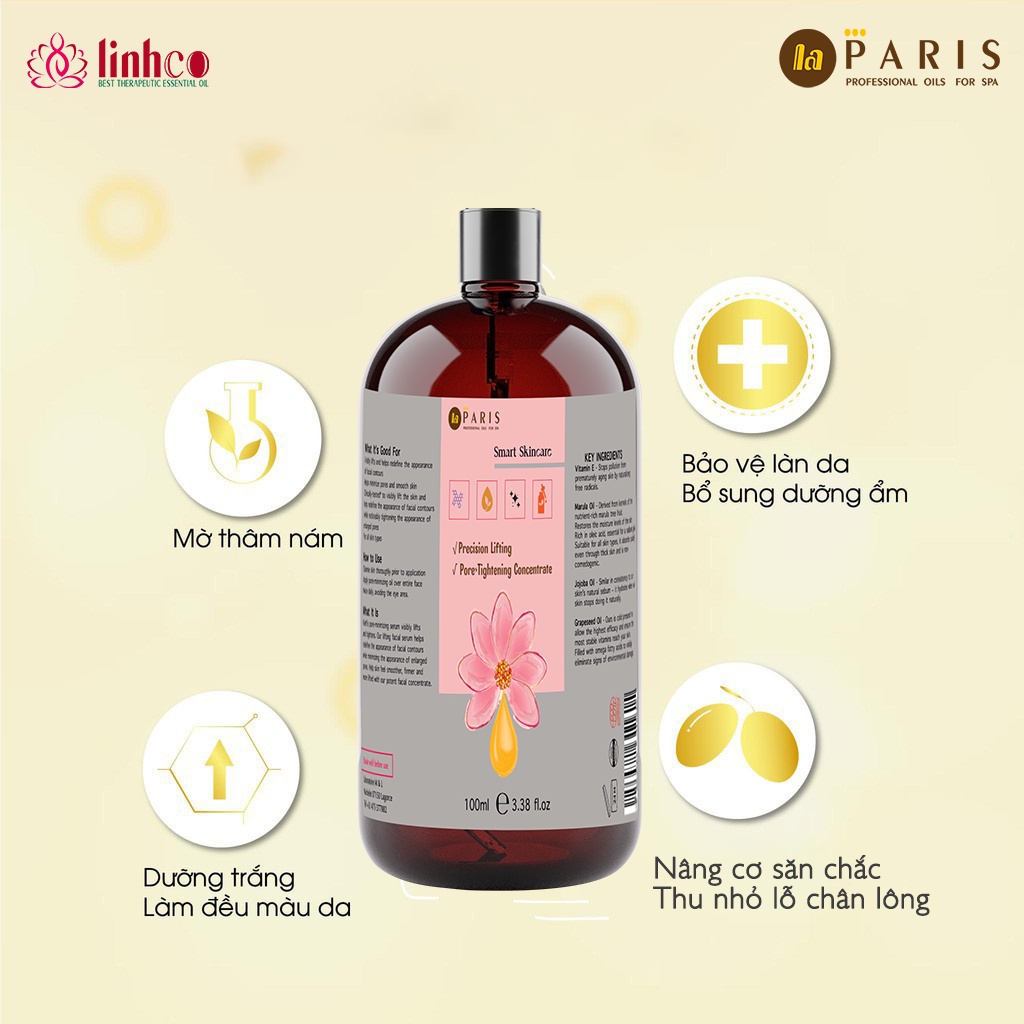 Dầu Massage Mặt Thu Nhỏ Lỗ Chân Lông Săn Chắc Da - TẶNG KÈM 01 DỤNG CỤ MASSAGE MẶT CAO CẤP