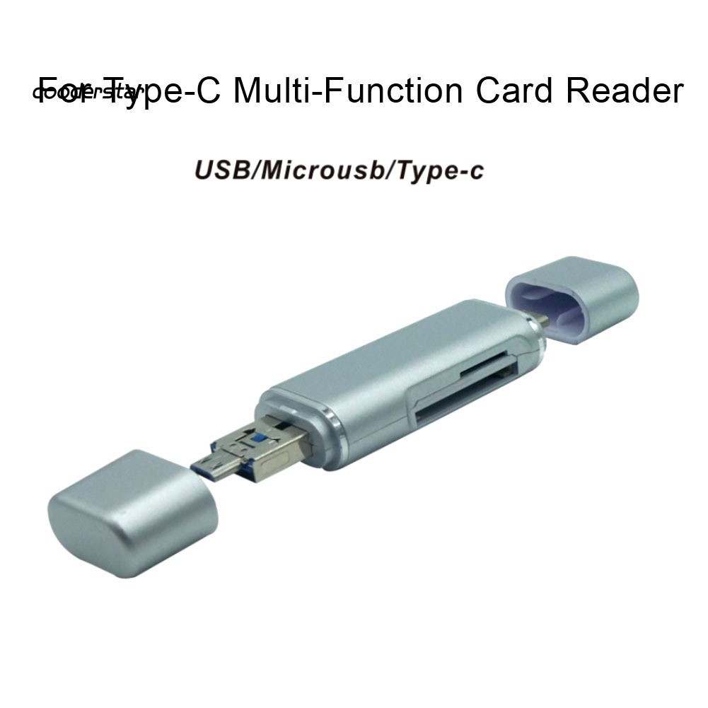 Đầu Đọc Thẻ Nhớ 5 Trong 1 Cổng Micro Usb 3.1 Type-C Tf Sd Cho Điện Thoại Android
