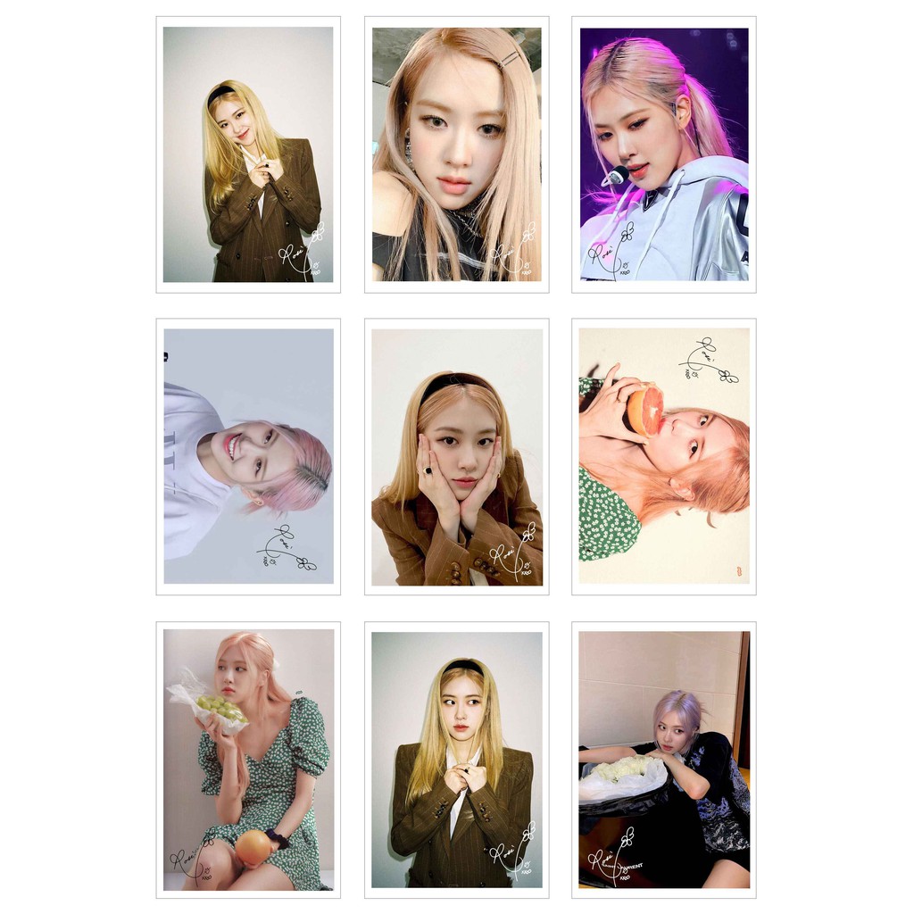 Lomo Card 54 tấm ROSÉ có chữ ký - BLACKPINK