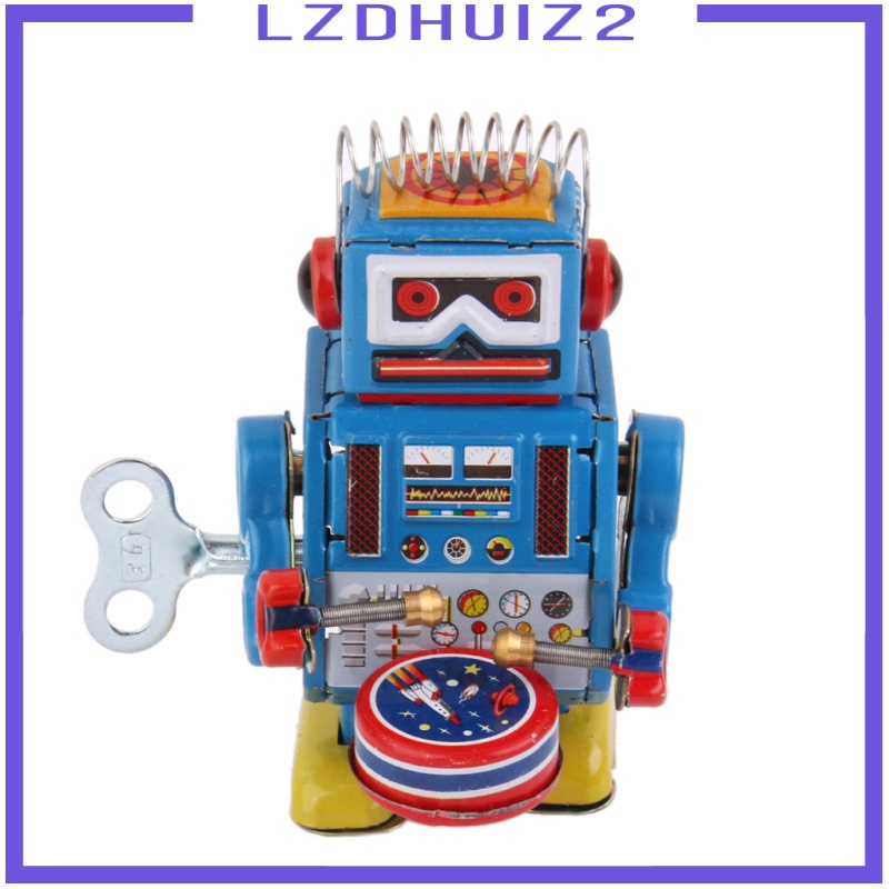 Robot Lên Dây Cót Đi Bộ [Lzdhuiz] Đồ Chơi Giáo Dục Cho Trẻ