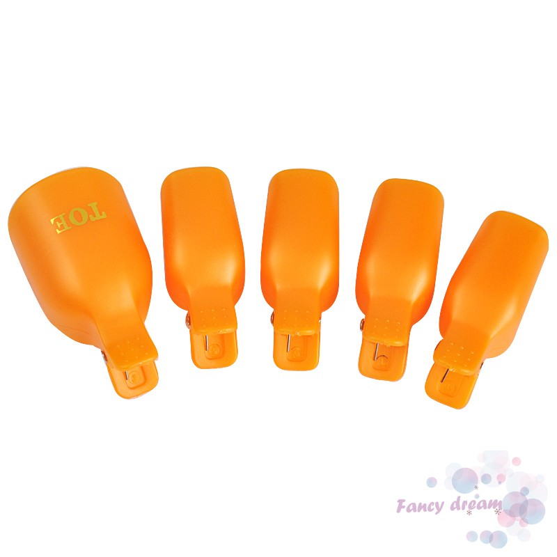Bộ 5 kẹp ủ tẩy sơn gel cho móng