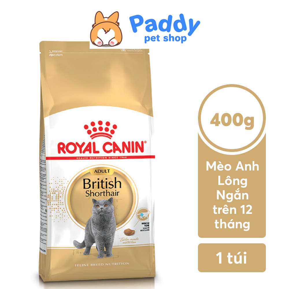 [400g] Hạt Cho Mèo Lớn Anh Lông Ngắn Royal Canin British Shorthair