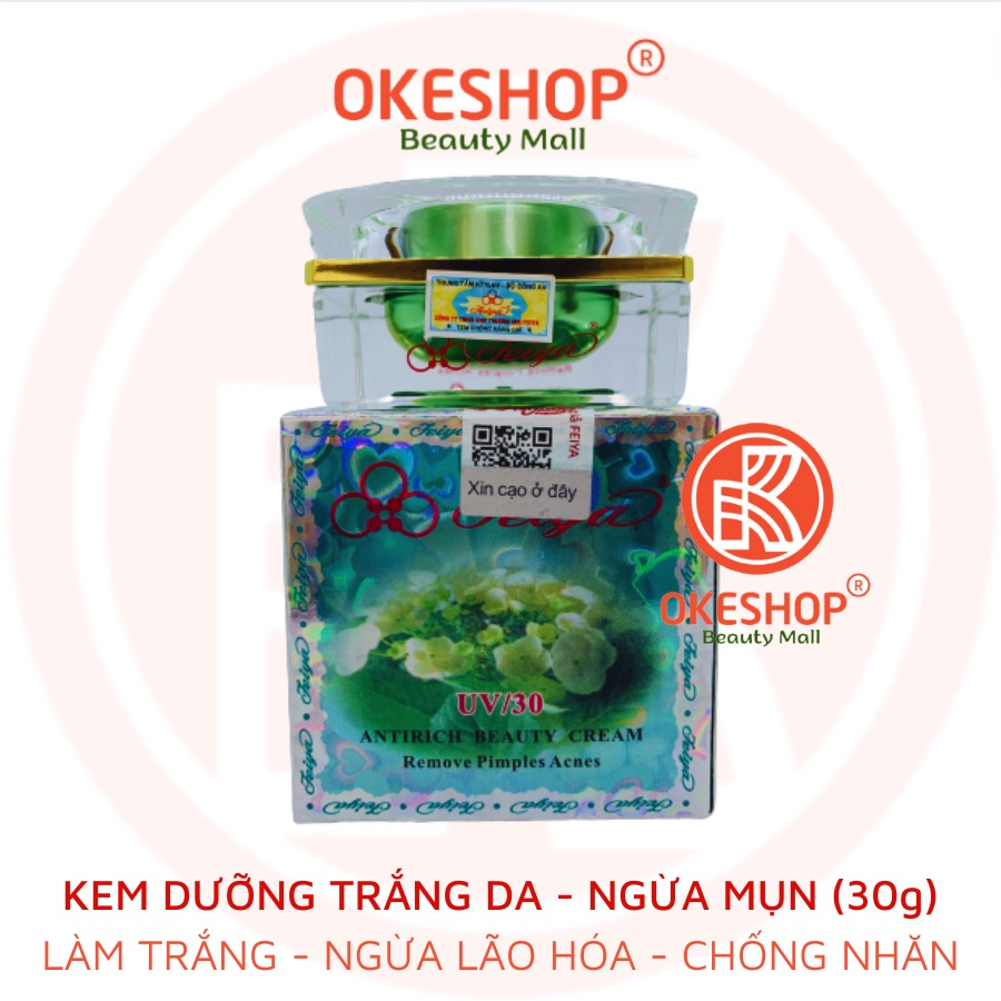 KEM FEIYA LÃO HOÁ - ANTIRICH BEAUTY CREAM 30G - CHỐNG NHĂN LÃO HOÁ - DƯỠNG TRẮNG CĂNG BÓNG DA