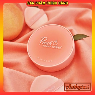 Phấn nước trái đào Black Rouge Peach Cover Velvet Cushion độ che phủ tốt giúp da mịn màng