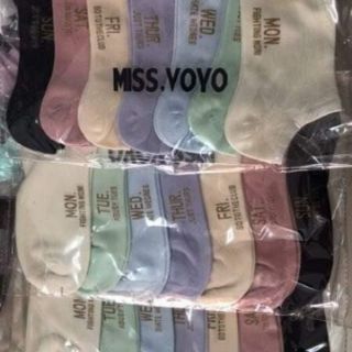 Combo tất tuần 7 đôi cho nữ