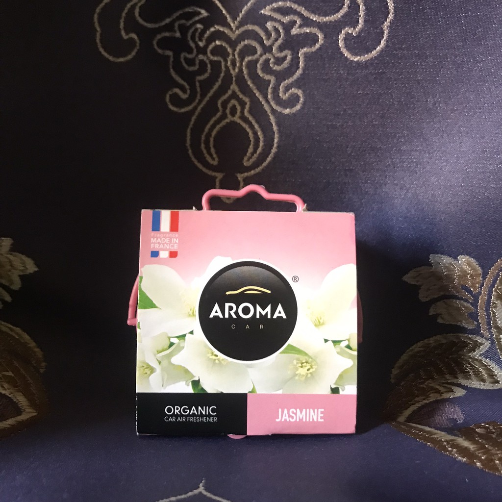 [ Hương Hoa Nhài ] - Sáp Thơm Ô Tô Cao Cấp Aroma Organic 40g Của Pháp