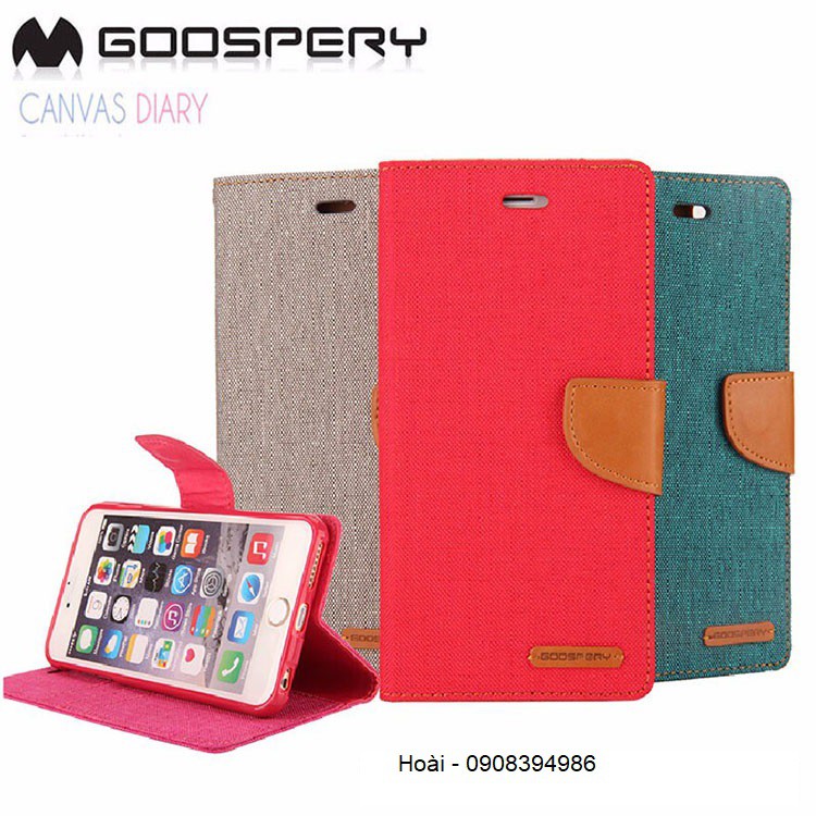 Bao da iPhone 7 Plus/ iPhone 8 Plus Mercury Canvas Diary chính hãng