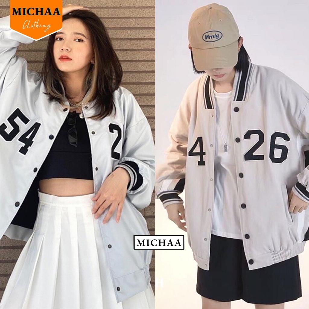 Áo Khoác Bomber Dù 5426 Nam Nữ Ulzzang Unisex 2 Lớp Kiểu Basic Form Rộng - MICHAA