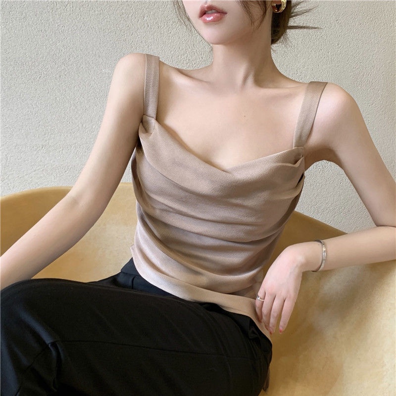 Áo Ống Hai Dây Bằng Vải Satin Thiết Kế Quyến Rũ Thời Trang Mùa Hè Cho Nữ 15 Ngày