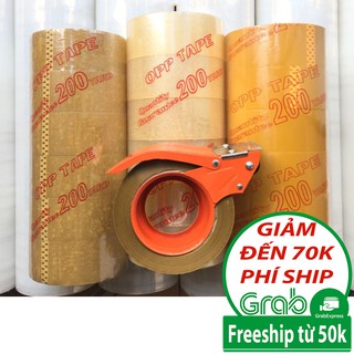 Băng keo trong đục 200Y ( 6 cuộn/cây ) - Chuẩn - Dai - Dính