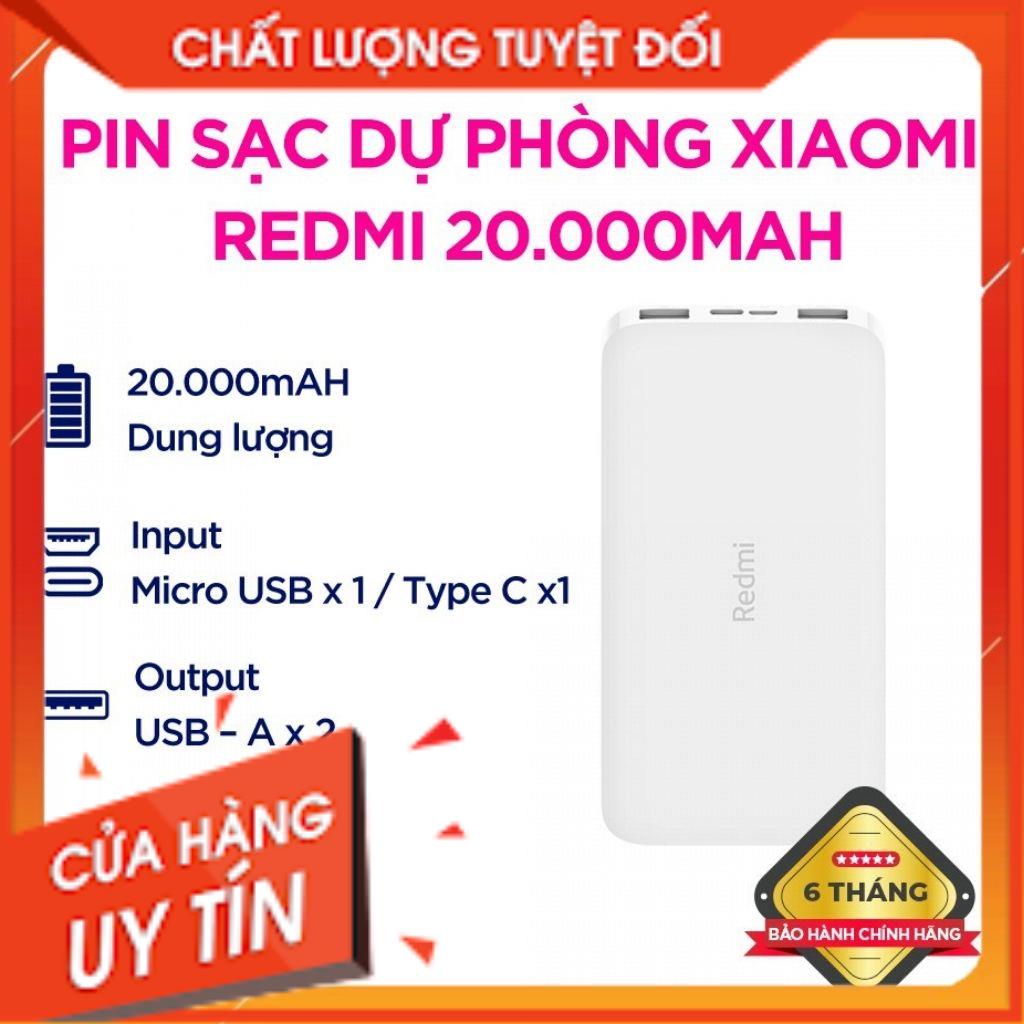 Sạc Dự Phòng Redmi Sạc Nhanh 20000mah Củ Sạc Dự 10000mah Fast Charge Power Bank Chính Hãng