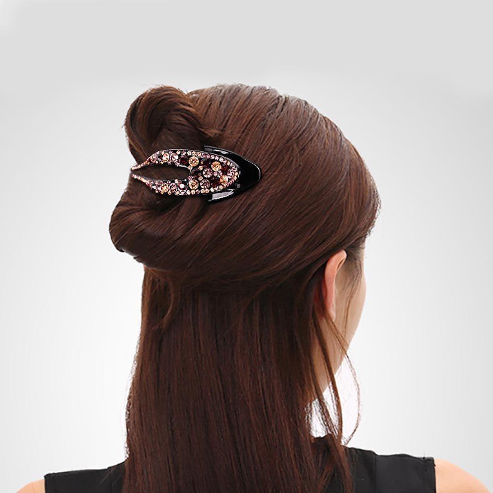 Kẹp Tóc Mỏ Vịt Rỗng Thanh Lịch VANES1 Cho Nữ