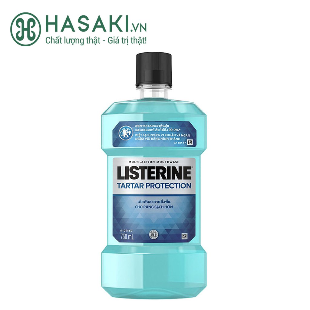 Nước Súc Miệng Listerine Ngăn Ngừa Mảng Bám Tartar Protection Multi-Action Mouthwash 750ml