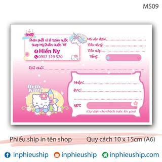 Phiếu giao hàng 400 tờ Hello Kitty