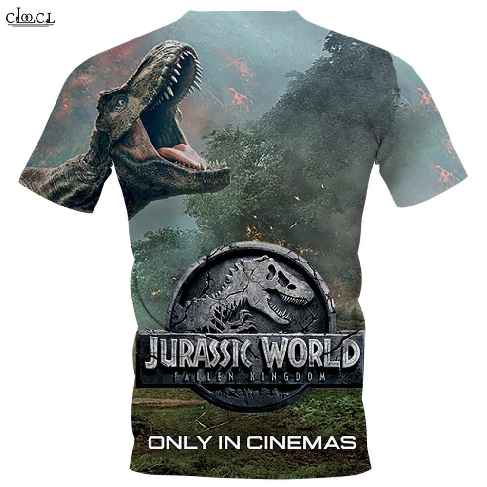 Áo Thun Nam Nữ In Hình Jurassic World 3D Độc Đáo