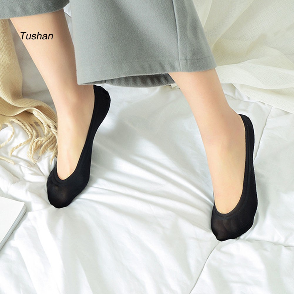 TUSH Women Low Cut Solid Color Invisible Trainer Ballerina Footsies Soft Boat Socks | BigBuy360 - bigbuy360.vn