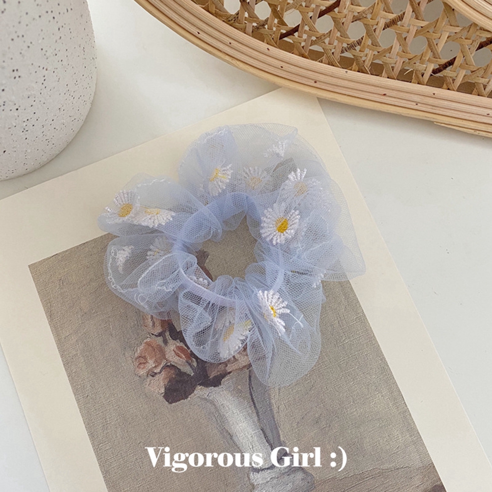 Korea INS Cúc hair Scrunchies Dây buộc tóc hoa