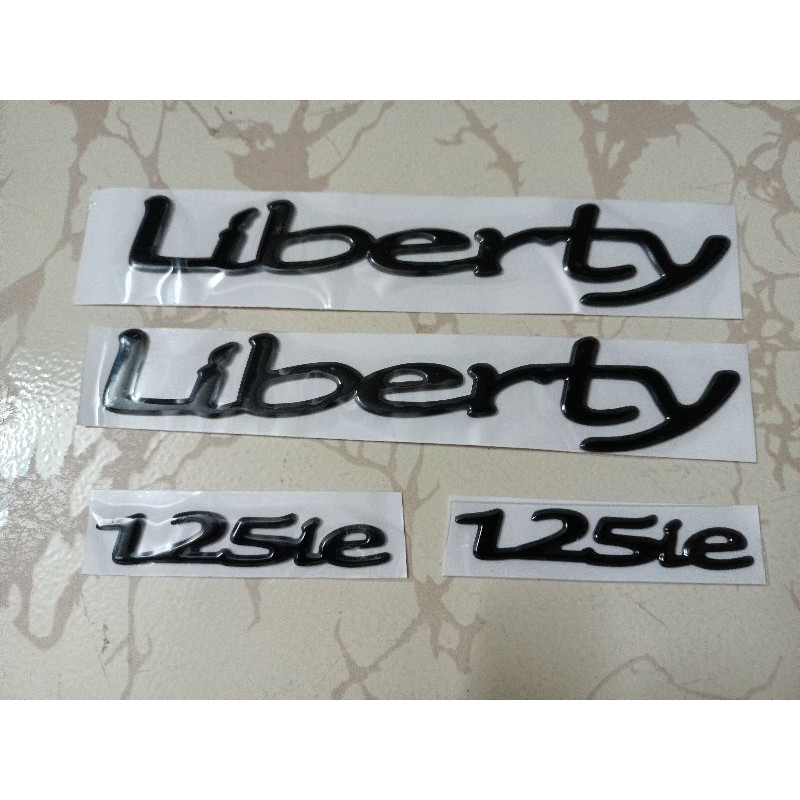 Bộ tem Nổi Liberty 125ie màu đen New