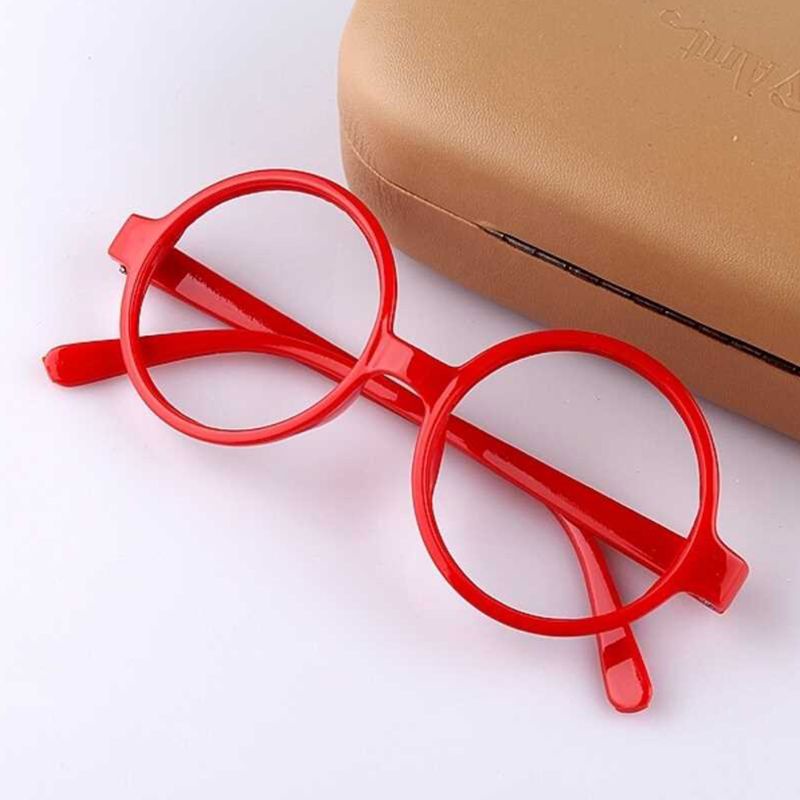 Gọng Kính Tròn Bằng Nhựa Màu Kẹo Dễ Thương Cho Bé