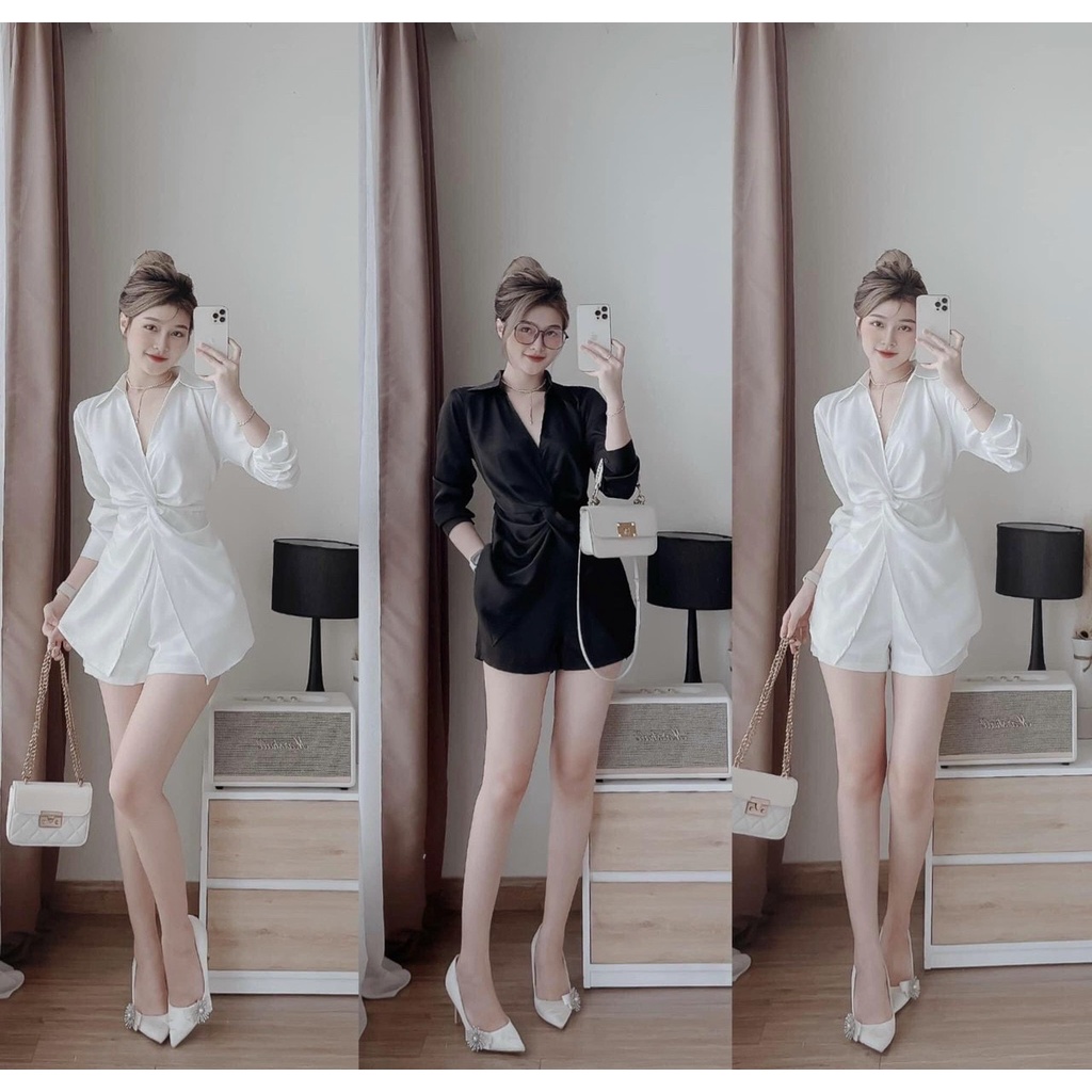 Sét đồ bộ nữ tuyết nhung cổ áo sơ mi 2 màu tôn dáng trẻ trung sang trọng thanh lịch siêu xinh,dạo phố, dự tiệc