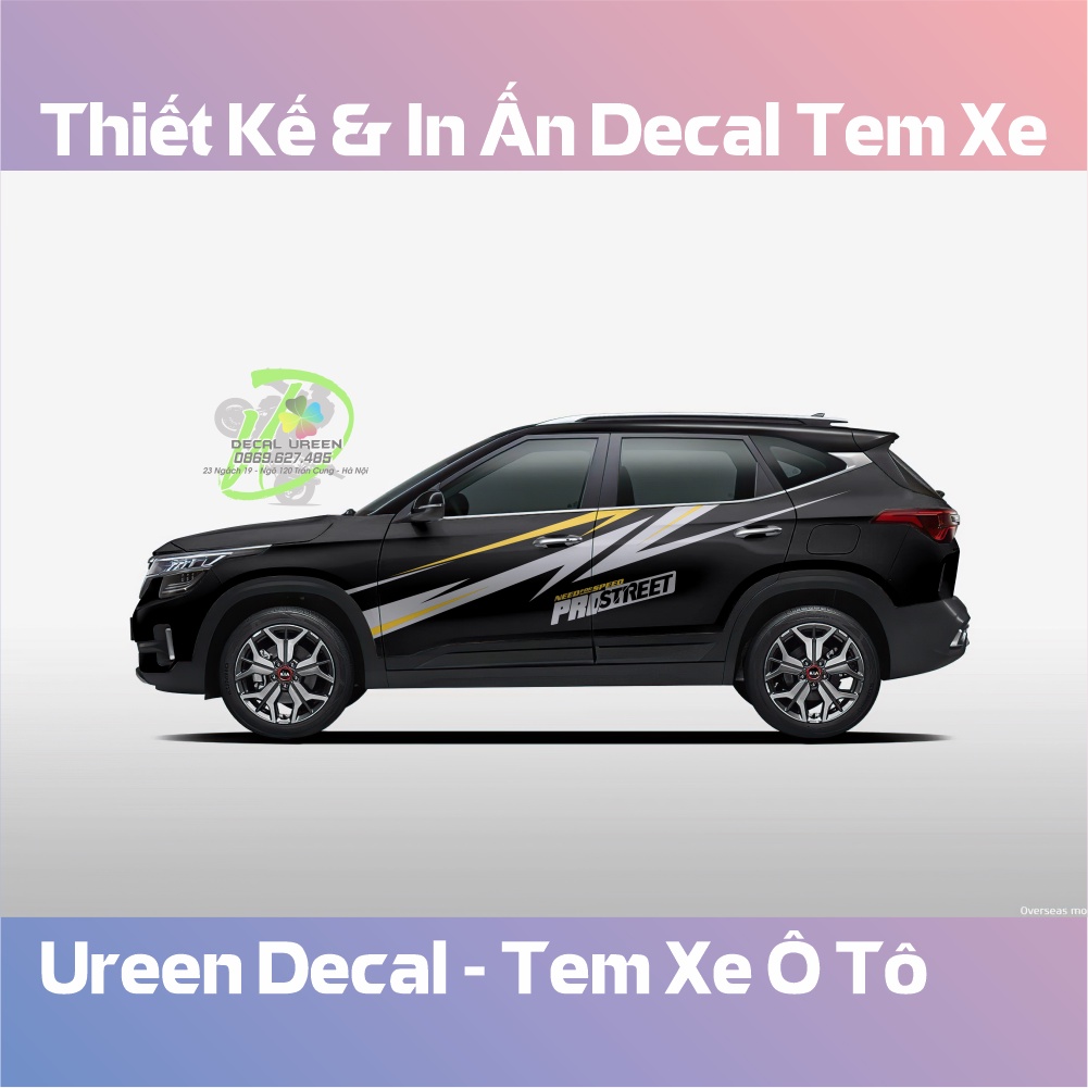 Decal Tem Xe SELTOS Mẫu 006