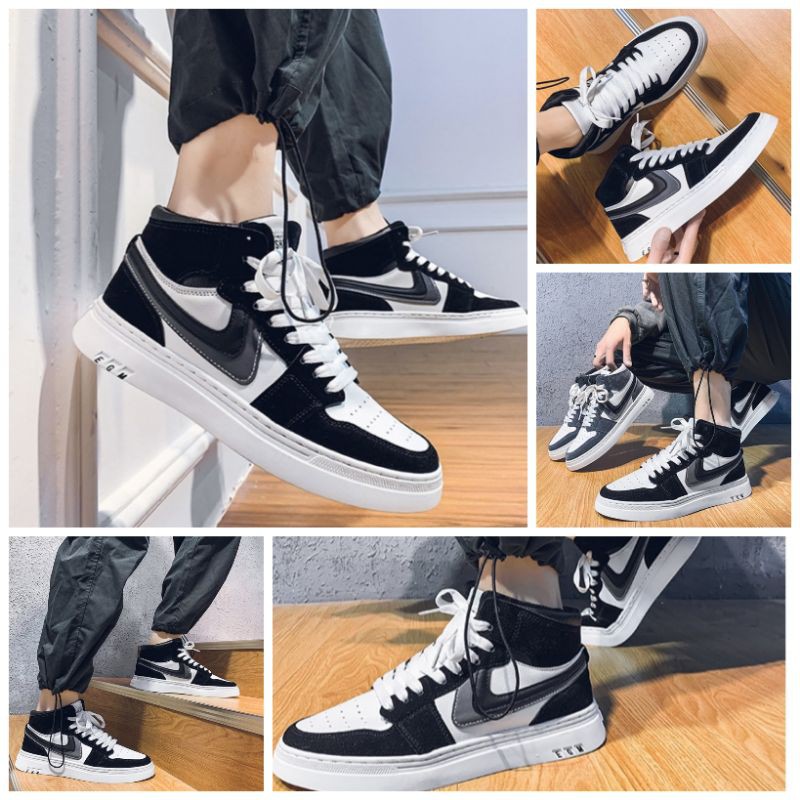 [GIÀY NAM] Giày Thể Thao Nam Cổ Cao EGM Cao Cấp - Phong Cách Trẻ Trung Năng Động FULLBOX Sneaker Nam