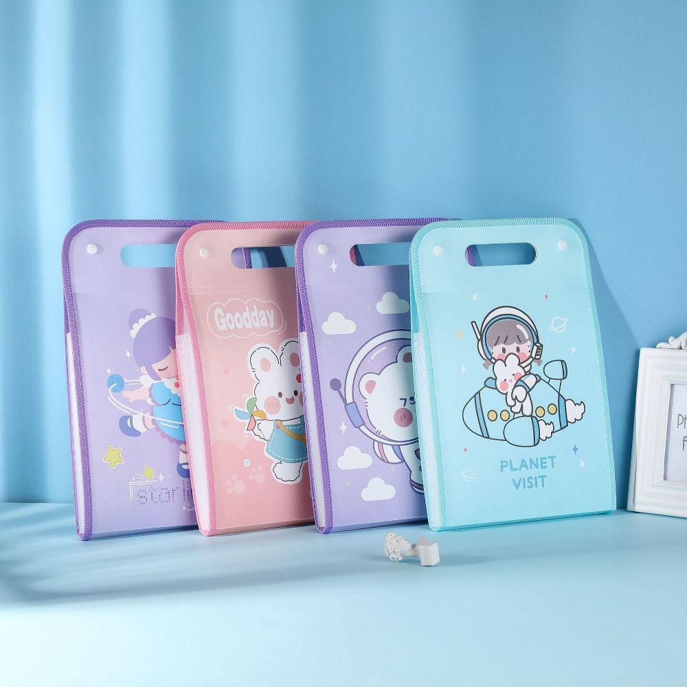 Bìa Đựng Tài Liệu Khổ A4 Họa Tiết Hoạt Hình Dễ Thương