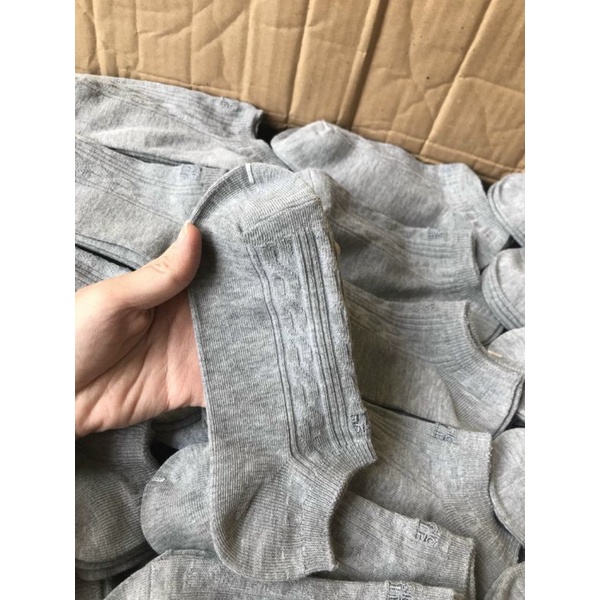 set 10 tất nữ cotton cổ ngắn Elli Basic- Dzung