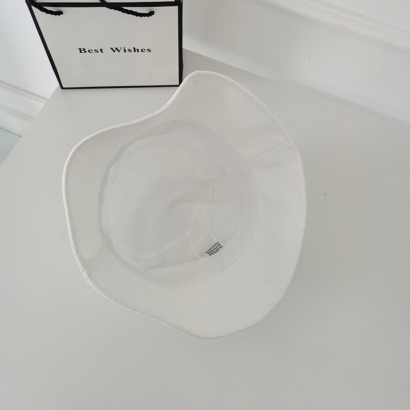 Nón xô Bucket Chống nắng tia UV Vành rộng Màu trơn Ulzzang Hàn Quốc Mũ nón Bucket trơn Thời trang Mùa Hè