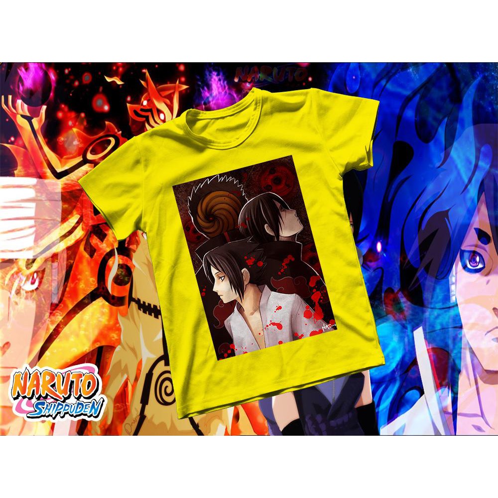 Áo thun Cotton Unisex - Anime - Naruto - Gia tộc Uchiha