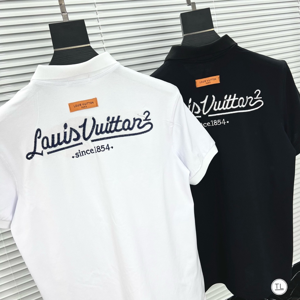 Áo thun polo nam LOUIS VUITON cổ bẻ ngắn tay,áo phông chất cotton dày dặn (ảnh thật)