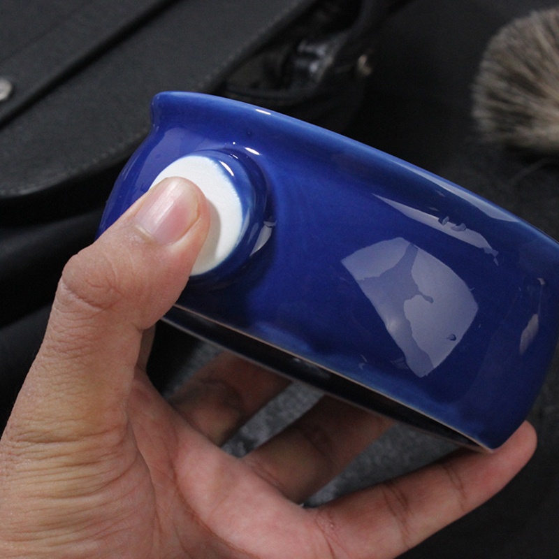 Tô Sứ Đựng Kem Cạo Râu Miệng Rộng 2 Màu Tùy Chọn Tiện Dụng