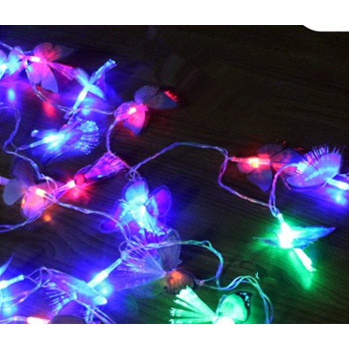 Dây đèn led ngôi sao trang trí chớp tắt đủ màu 6m (40 bóng đèn)