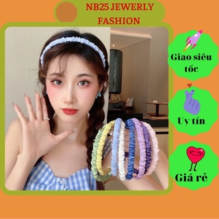 Bờm cài tóc nhún lụa Basic thời trang [RẺ NHẤT SHOPEE💯] nhiều màu HOT cute siêu đáng yêu
