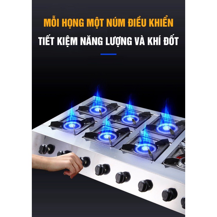 Bếp mỳ cay, bếp ga 8 họng vuông