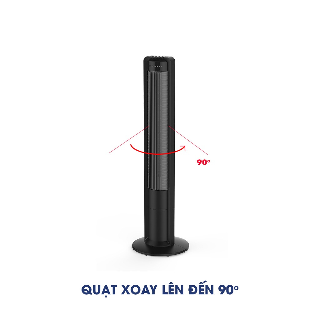 Quạt tháp cao cấp Panworld PW-049 BH 2 năm Quạt không cánh êm ái chính hãng Thái Lan