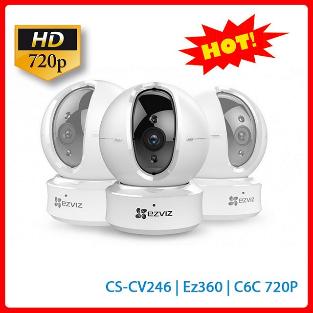 [ TẶNG THẺ NHỚ 16GB] Camera Quan Sát IP Wifi Ezviz C6CN (720P) 1MP - Hàng Chính Hãng