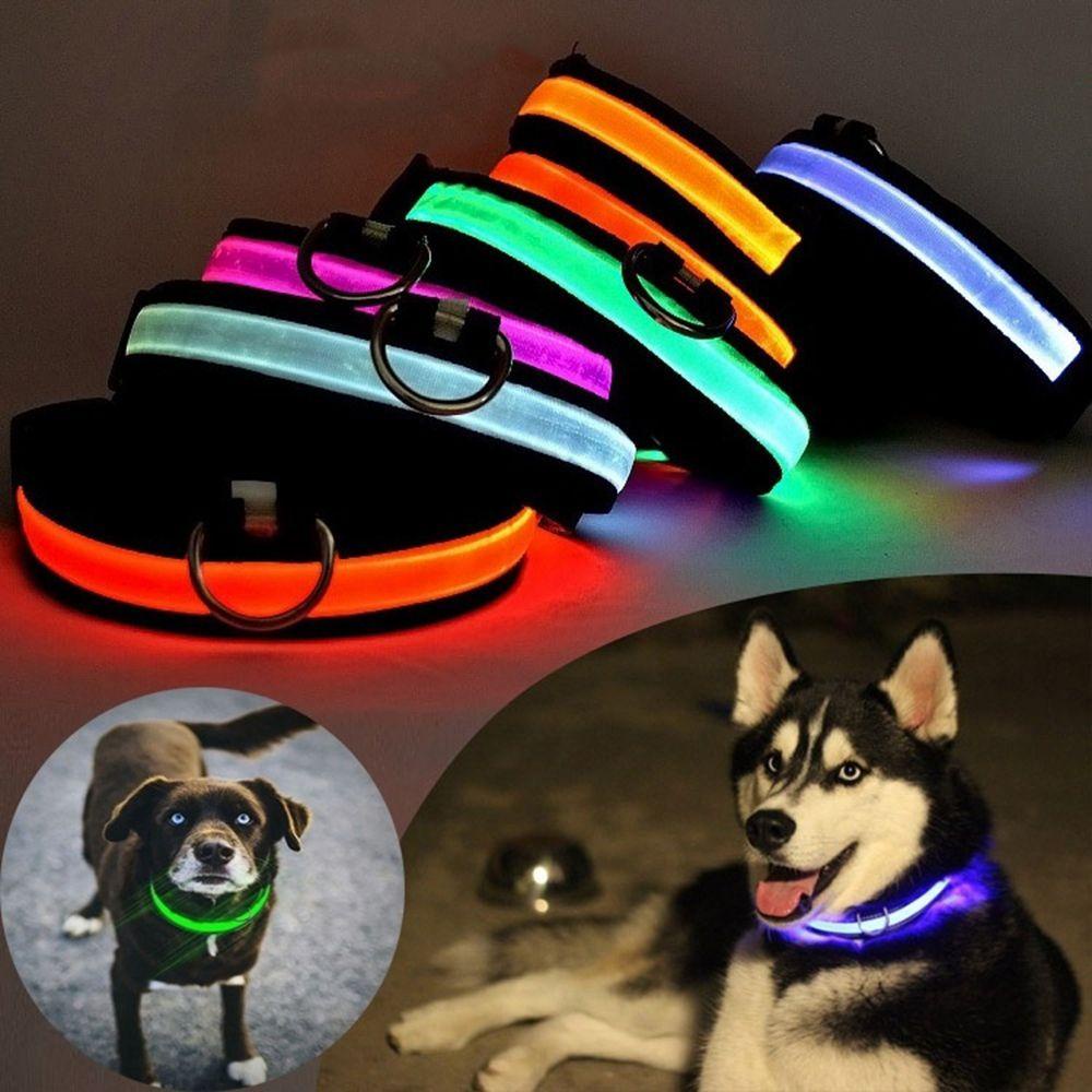 Vòng Cổ Nylon An Toàn Có Đèn LED Cho Thú Cưng
