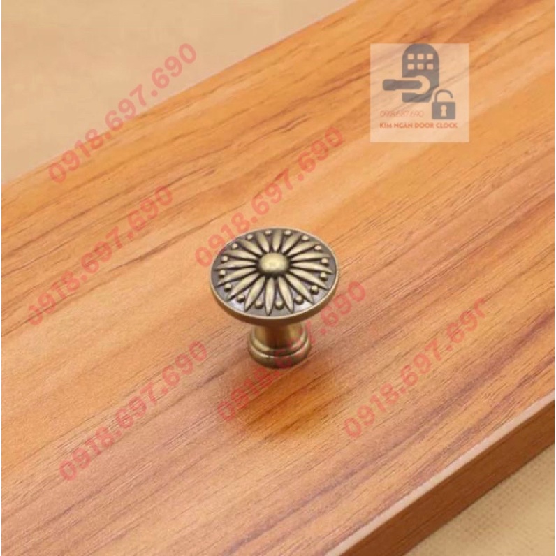 Tay nắm gù tủ màu nâu / rêu cao cấp