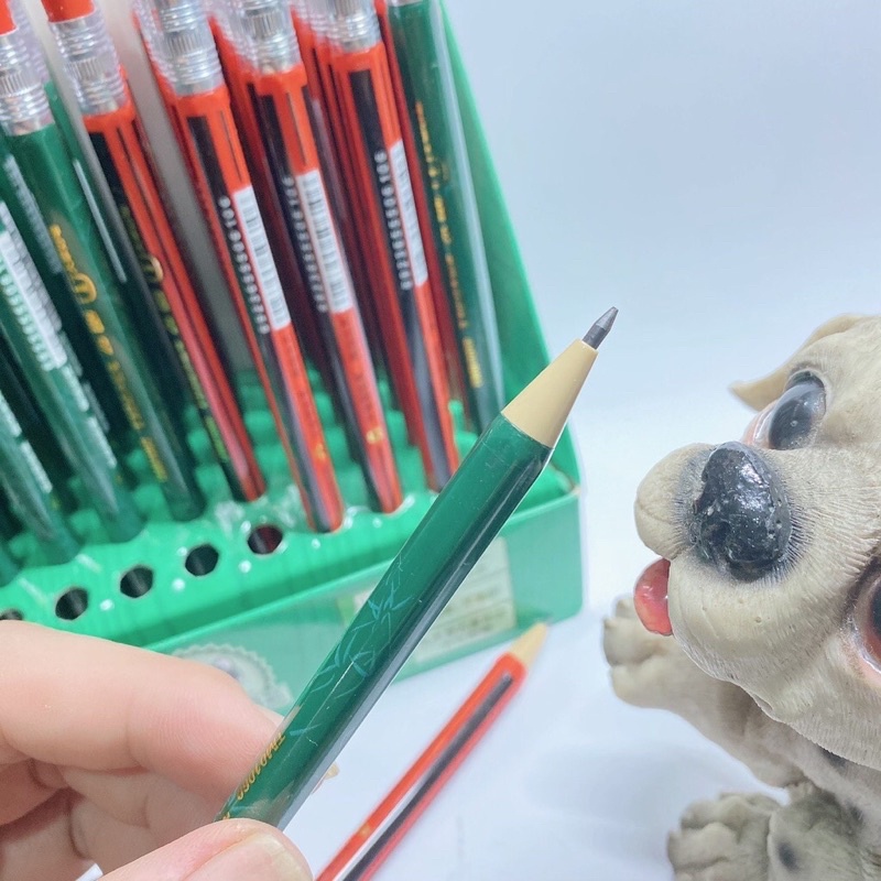 Bút chì kim bấm ngòi to kèm gọt chì ngòi 2.0mm