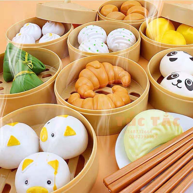 [Sẵn hàng] Bộ Đồ Chơi Nấu Ăn DIMSUM Cho Bé Thỏa Sức Bày Biện và Vui Chơi 15-88 Chi Tiết