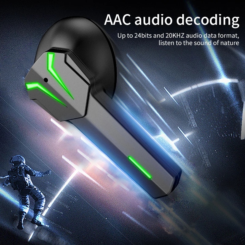 Tai nghe chơi game không dây Bluetooth TZUZL TWS 9D 5.2 với micro cao cấp thời trang