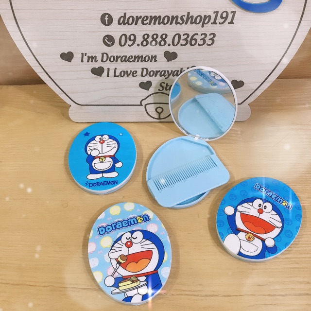 Bộ Gương Lược Mini Doremon Doraemon