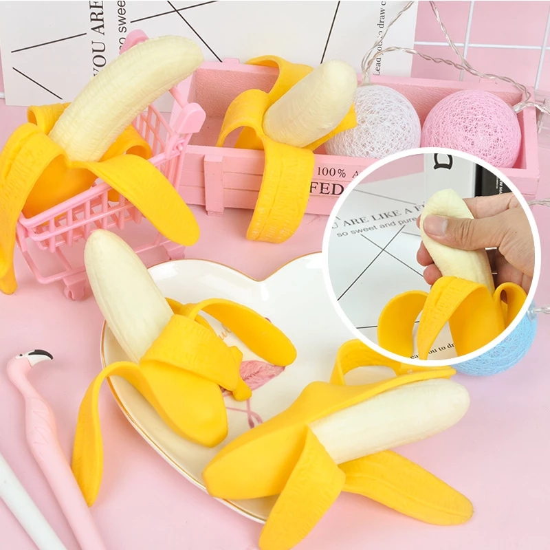 Đồ Chơi Squishy Hình Quả Chuối Giúp Giảm Căng Thẳng