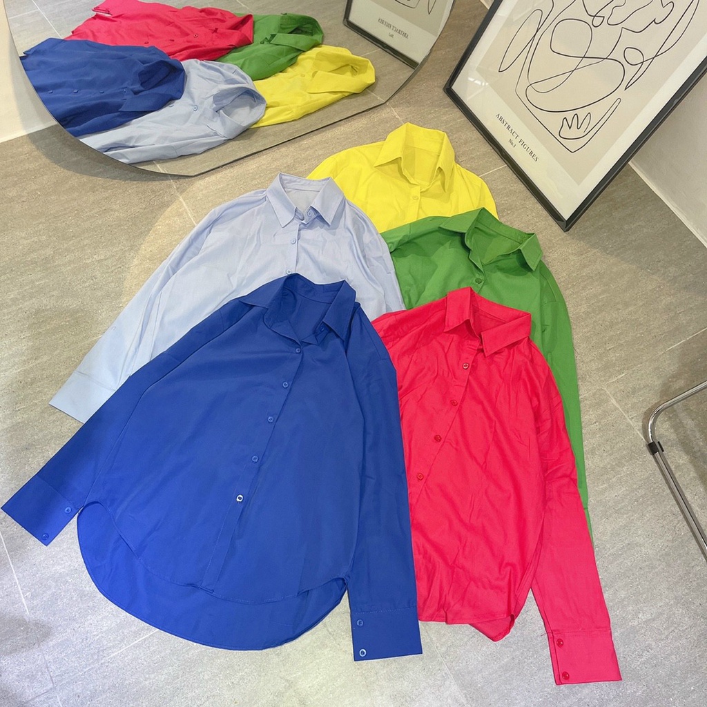 Áo sơ mi nữ oversize L.I.E.N Boutique năng động ,cá tính | BigBuy360 - bigbuy360.vn