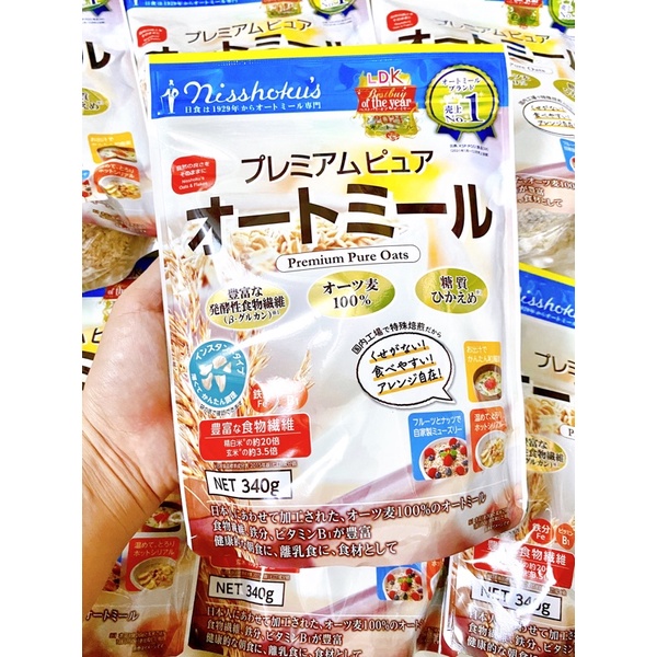 Yến mạch hữu cơ Nhật Bản cho bé ăn dặm, làm đậu hủ non 340g date mới