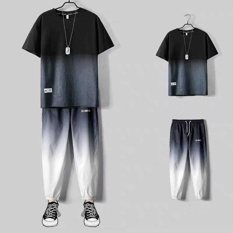 Bộ Quần Áo Thun Nam Đổ Màu Kiểu Omber Loang Basic Thanh Lịch Dễ Mặc Thời Trang MENFASHION1989 SET NAM 90000115 | BigBuy360 - bigbuy360.vn