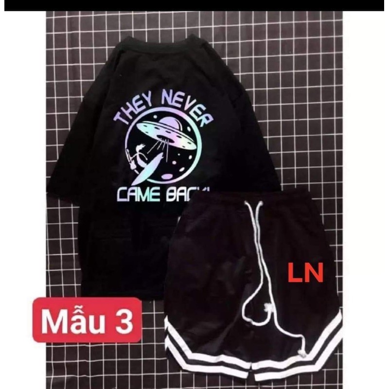 Sét áo phản quang they, gấu và quần đùi V LN12